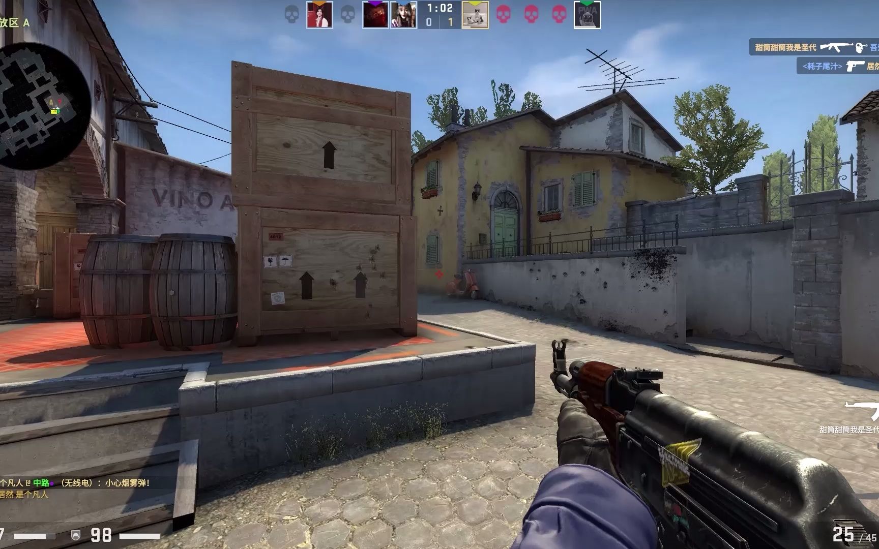 在VCT 2025：第一阶段中K／D比最高的前10名玩家